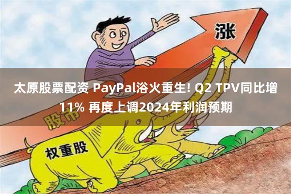 太原股票配资 PayPal浴火重生! Q2 TPV同比增11% 再度上调2024年利润预期